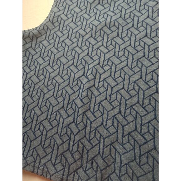 Anthropologie Post Card Blue Tank Top Blouse Abstract Women Size Small - Picture 2 of 5